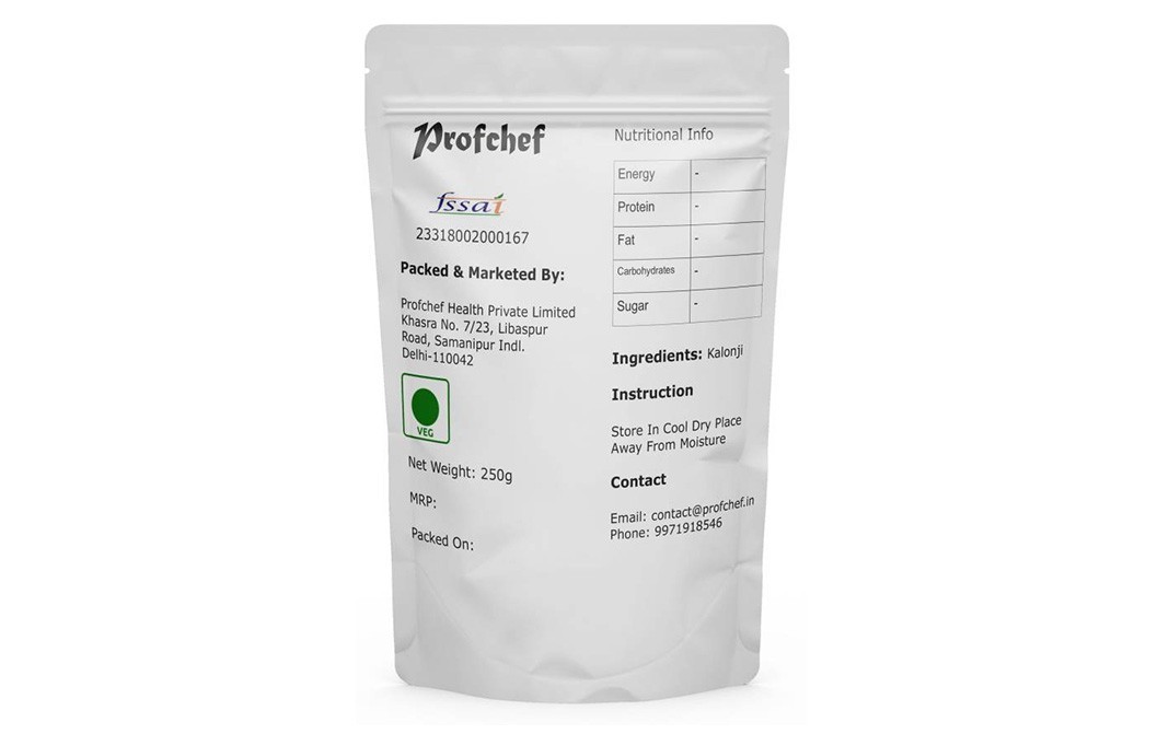 Profchef Nigella Seeds    Pack  250 grams